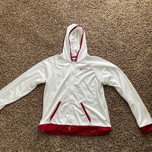 Vintage white Nike mesh zip up